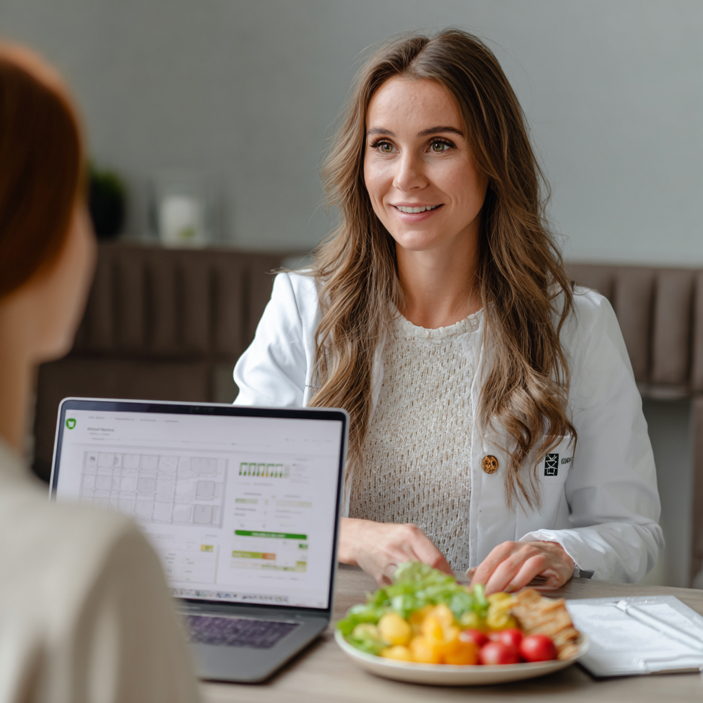 Zdravá snídaně plná vitamínů a energie — zelenina, ovoce a celozrnné potraviny